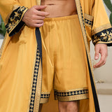 Men's Creative Simple And Versatile Baroque-style Satin Shorts