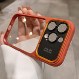 All-inclusive Large-view Window Phone Case With A Built-in Camera Shutter Button
