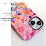 Fashionable Floral Shatter-Resistant Film Phone Case