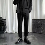 Men's Dress Pants Men's Cropped Slim-fit Casual