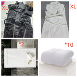 Extended Autumn And Winter Coral Fleece Bathrobe