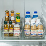 Transparent Pulley Refrigerator Storage Box With Dividers