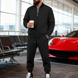 Mens Yolk-zip Baseball Jacket And Sportswear Set