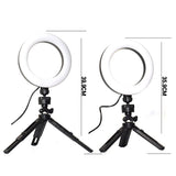 Mobile Live Streaming Video Selfie Beauty Bracket Color Adjustable Fill Light Desktop Tripod Suit