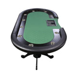 96-Inch Premium 10-Player Poker Table With Cup Holders And Chip Tray (SAK16495)