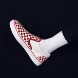 Korean version of casual wild students low to help men's shoes Harajuku ulzzang lattice one pedal men canvas shoes lazy