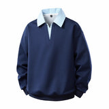 New Faux Two-piece Hoodie Cool And Casual Top