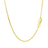 18k Yellow Gold Diamond Cut Cable Link Chain (1.40 mm)