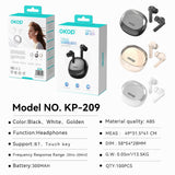 KP-209 Best-Selling Wireless Bluetooth Earbuds Semi-In-Ear Minimalist Design Low-Latency Gaming Noise-Canceling Calls Long Battery Life In Stock