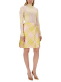Burberry Women Check Pattern Skirt