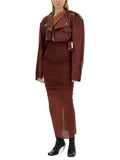 Rick Owens Women Leather Jacket