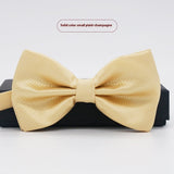 Men's Solid Color Formal Wear Wedding Business Casual Groom Groomsman Bow Tie