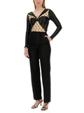 Marine Serre Women Draped Bodysuit