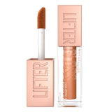 Maybelline New York Lifter Gloss - Moisturizing Lip Gloss with Hyaluronic Acid, Gold Shade