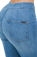 Harley Wide Leg Med Blue- Inseam 34