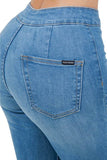 Harley Wide Leg Med Blue- Inseam 34