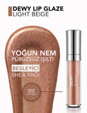 Flormar Dewy Lip Glaze Plumping Lip Gloss 002 Light Beige