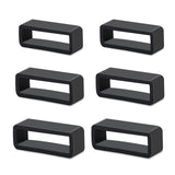 6Pcs Watch Strap Holder 18mm/20mm/22mm Watch Band Holder Rubber Watch Band Loops Replacement Silicone Watch Band Keeper Retainer Fastener Rings Security Loops for Smart Watch Band Sport Wristband