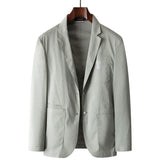 Cotton-feel Slim-fit Korean-style Business-casual Suit Jacket