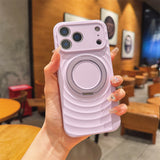 Wavy-pattern Liquid Silicone Phone Case