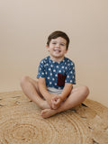 Navy Stars Bamboo Pocket Tee