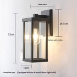 American Simple Outdoor Waterproof Wall Lamp