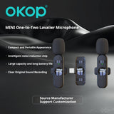 KP-M115 Best-Selling Wireless Lavalier Microphone New Model For Vlogs Livestreaming And Short-Video Recording Features Digital Display In Stock