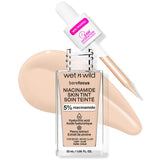 Wet n Wild Niacinamide Skin Tint Foundation: Fair Beige, Lightweight Coverage, Improves Skin Texture, Natural Satin Finish