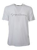Giorgio Armani Men Asv Stretch-Viscose T-Shirt With Signature Logo