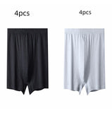 Men's High-waisted Pure Cotton Plus Size Loose Deep-crotch Cotton Breathable Boxer Shorts