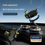 Vacuum-Suction Car Navigation Bracket With Anti-Shake Magnetic Attachment