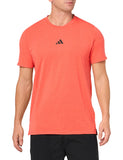 adidas Mens Designed for Training Workout T-Shirt Bright Red