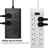 9.8ft USB Power Strip Surge Protector