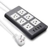 9.8ft USB Power Strip Surge Protector
