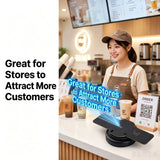 Wiilala LS-12 Ultra HD Mini 3D Holographic Fan, USB 5V3A Power Supply, APP Control, Built-in Speaker For Shop Promotion Holiday Event Decoration