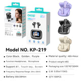 KP-219 Best-Selling Wireless Bluetooth Earbuds Smart AI Simultaneous Translation ENC Noise Cancellation And Digital Display Screen Factory Direct Sales
