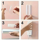 2-Pack Removable Wall Decals – Space-Saving Organizer for Surge Protectors