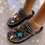Women's Bling Clogs - Soft Summer Garden Sandals