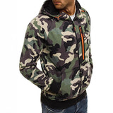 Men's Casual Hooded Zip-Up Sweatshirt Jacket