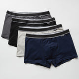 Cotton Mid-rise Boxer Briefs Breathable Men's Underpants