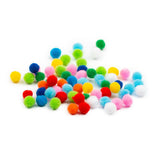 Lino Ponpon Craft Ponpons - 500 Count, 10 mm Diameter - Ideal for Kids Crafts, DIY Projects & Handcraft Lessons