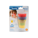 Mycey BPA-Free Baby Cups, 3-Piece Mini Set for Infants Aged 4+ Months - Safe, Easy-to-Handle Feeding Accessories