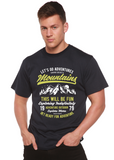 Let's Go Adventure Men's Bamboo Viscose/Organic Cotton Short Sleeve Graphic T-Shirt