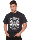 Live To Ride 1980 Men's Bamboo Viscose/Organic Cotton Short Sleeve Graphic T-Shirt