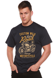 Custom Wild Men's Bamboo Viscose/Organic Cotton Short Sleeve Graphic T-Shirt