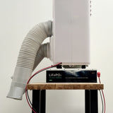 24V Pure DC Portable, Battery/Solar Air Conditioner & Heater (heat pump, 12,000 BTU/h)