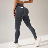 Athletic Outdoor Pocket Leggings For Fitness And Yoga