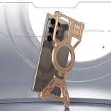 Rotating-stand Heat-dissipating Metal Drop-proof Phone Case