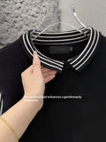 Mens Shirt-collar Knit Sweater For Spring And Autumn