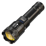 Power Torch Portable Rechargeable Super Bright Outdoor Telescopic Zoom Searchlight Long-range Spotlight Household LED Light